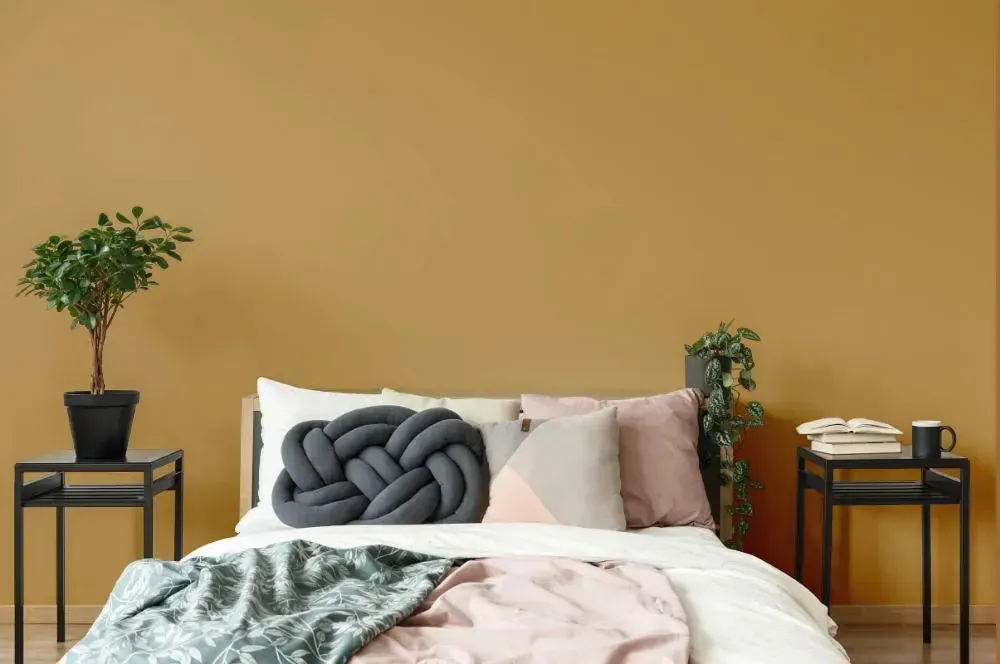 NCS S 3030-Y20R scandinavian bedroom