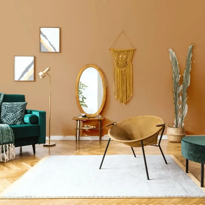 NCS S 3030-Y30R scandinavian living room interior