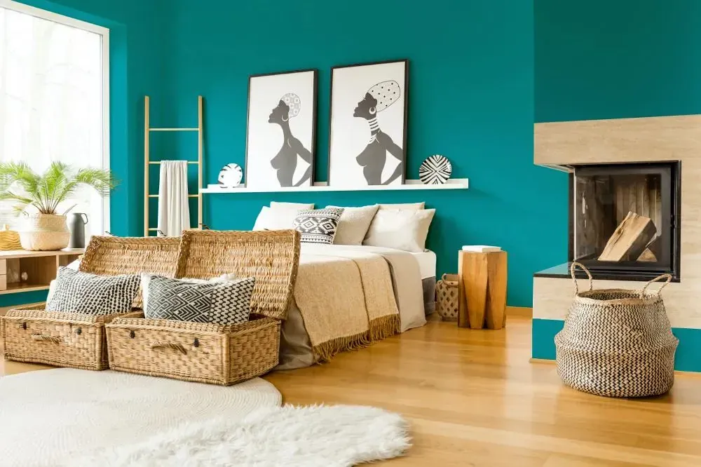 NCS S 3050-B30G boho bedroom interior