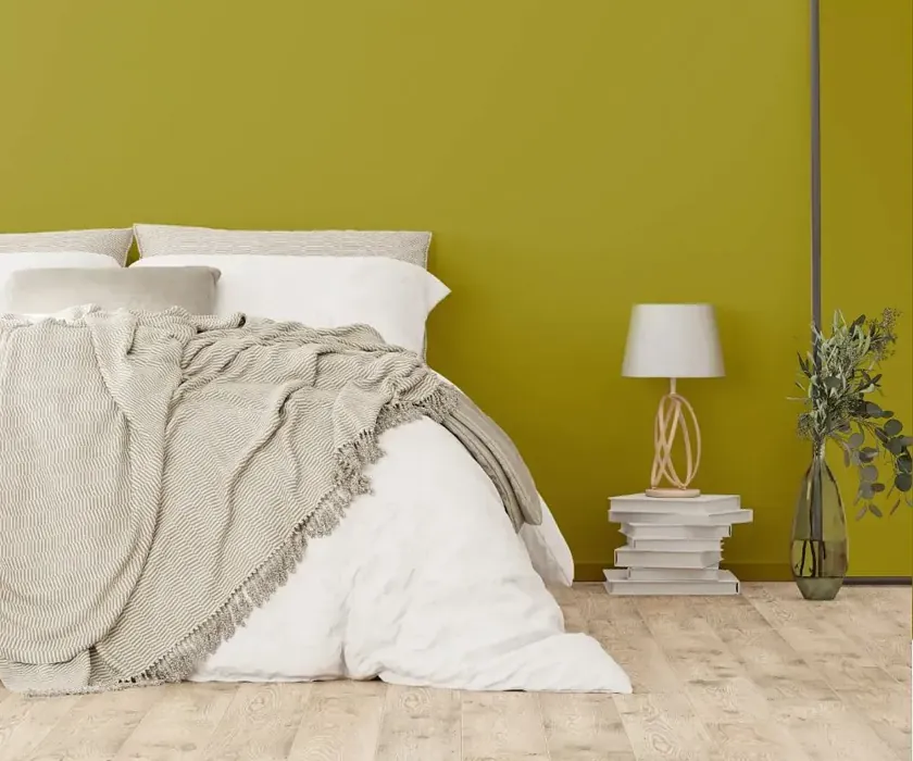 NCS S 3050-G80Y cozy bedroom wall color