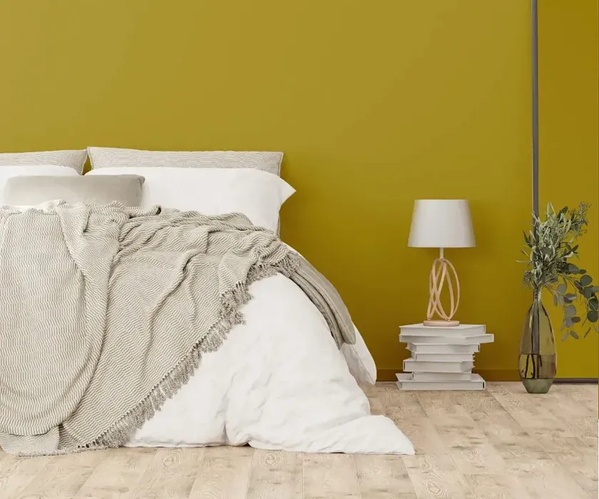 NCS S 3050-G90Y cozy bedroom wall color