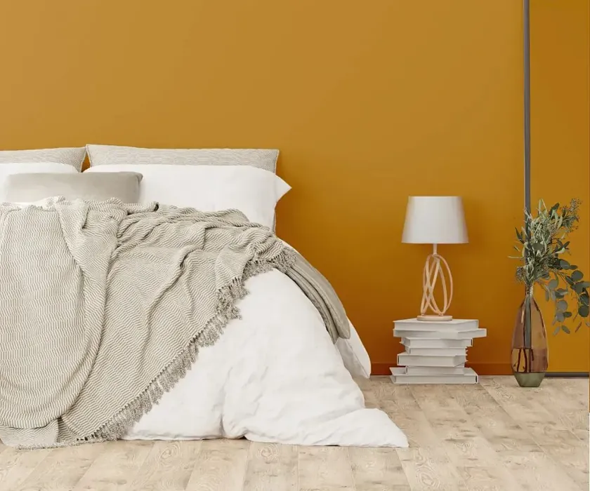 NCS S 3050-Y20R cozy bedroom wall color