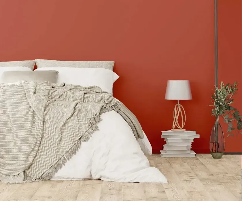 NCS S 3050-Y80R cozy bedroom wall color