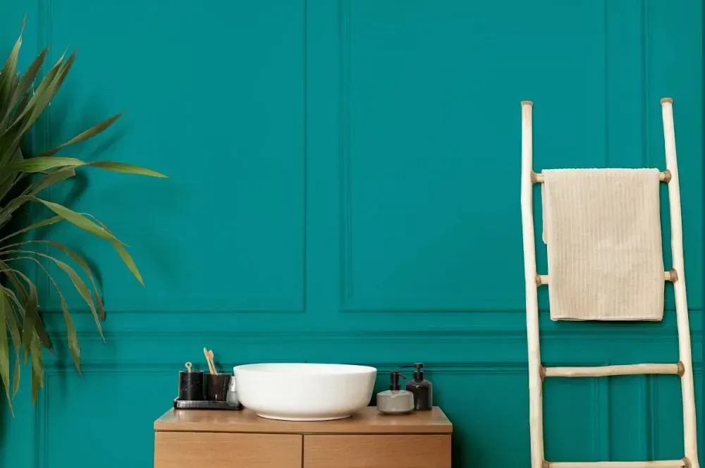 NCS S 3055-B50G bathroom interior NCS S 3055-B50G bathroom interior