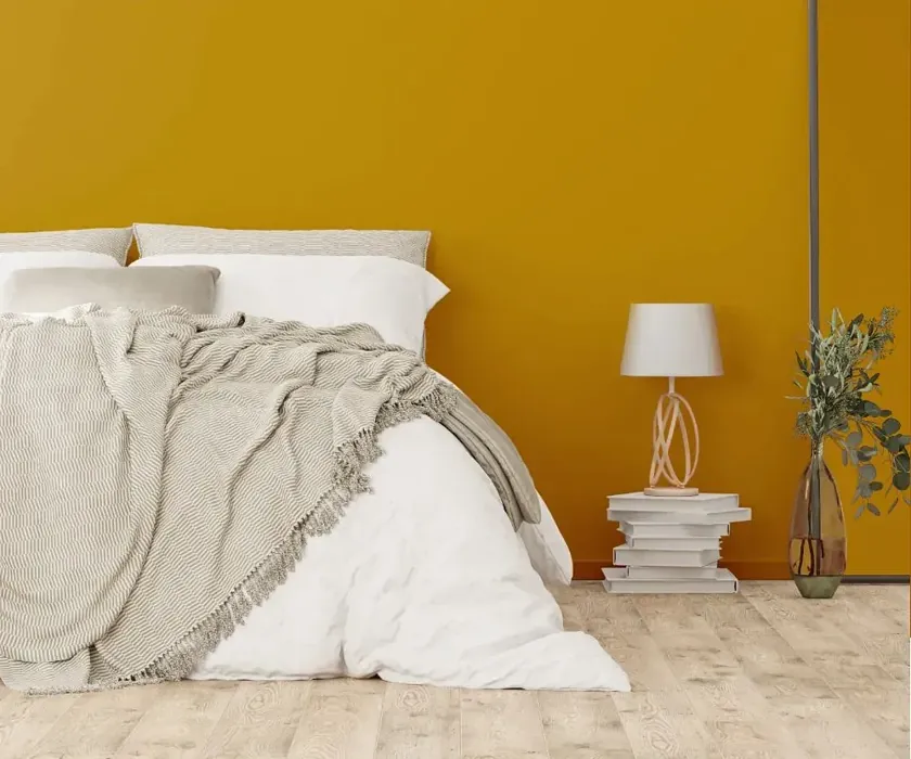 NCS S 3060-Y10R cozy bedroom wall color