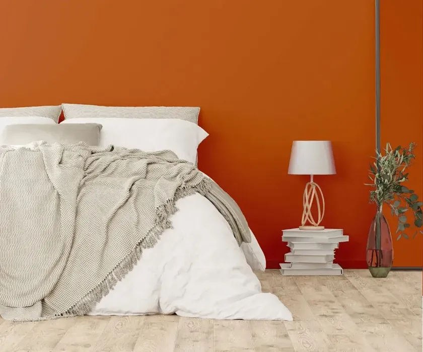 NCS S 3060-Y60R cozy bedroom wall color