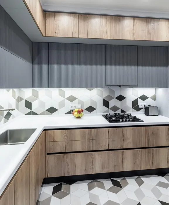 NCS S 3502-B kitchen cabinets color review