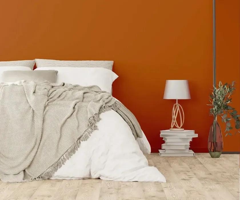 NCS S 3560-Y50R cozy bedroom wall color