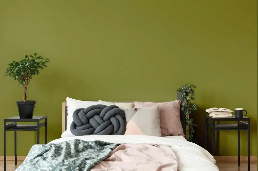 NCS S 4040-G60Y scandinavian bedroom