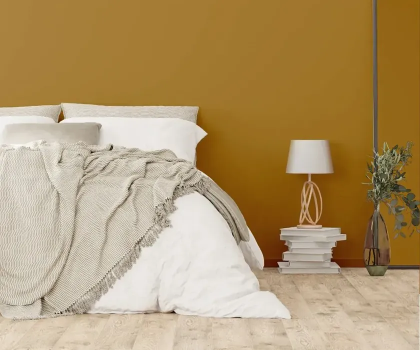 NCS S 4040-Y10R cozy bedroom wall color