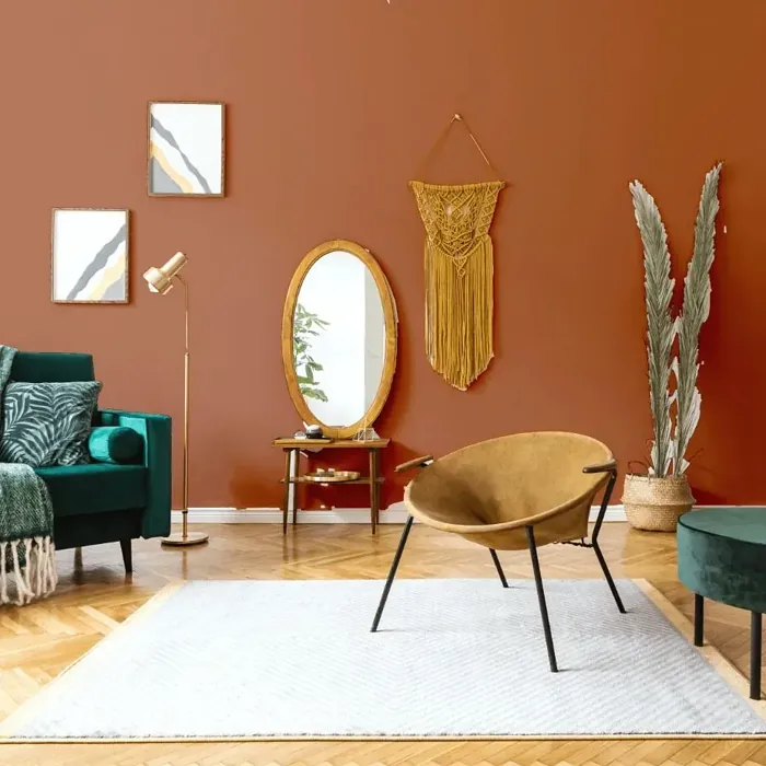 NCS S 4040-Y60R scandinavian living room interior