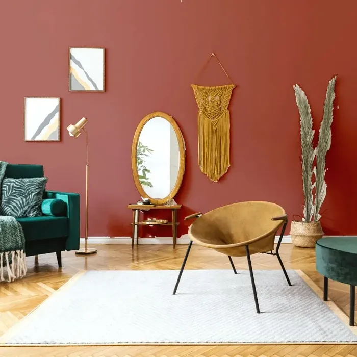 NCS S 4040-Y80R scandinavian living room interior