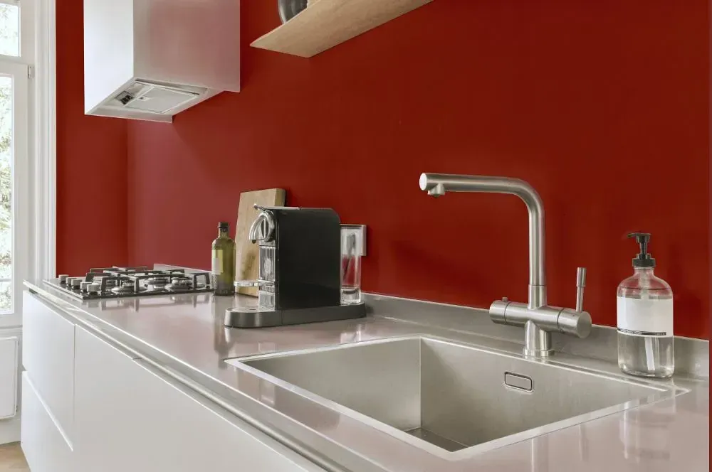 NCS S 4040-Y80R kitchen painted backsplash