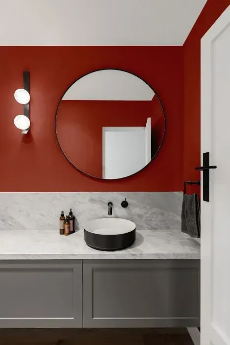 NCS S 4040-Y80R minimalist bathroom