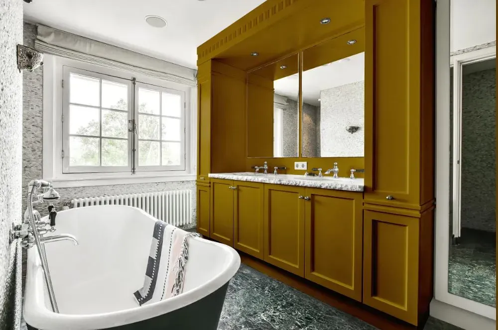 NCS S 4550-Y victorian bathroom paint