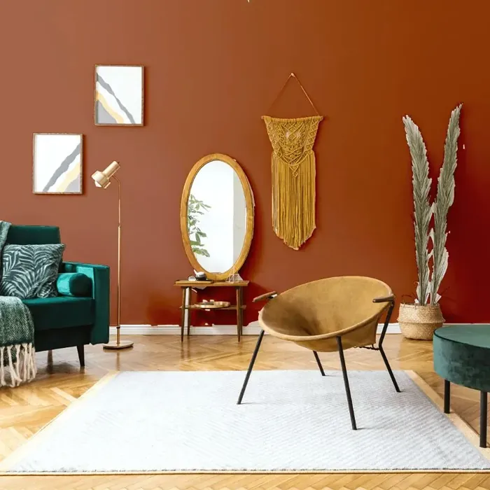 NCS S 4550-Y60R scandinavian living room interior