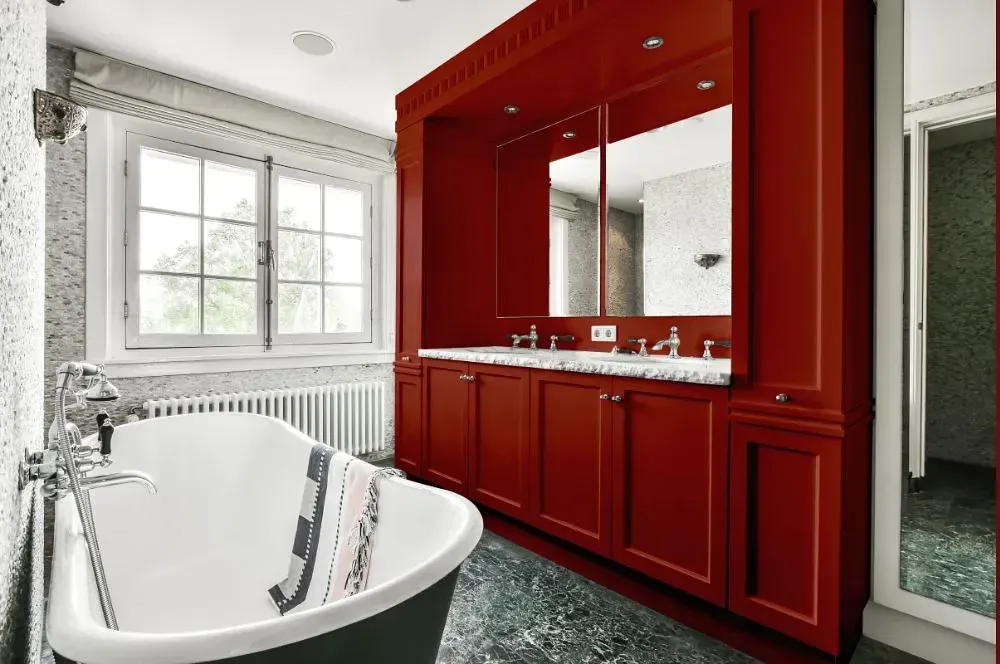 NCS S 4550-Y80R victorian bathroom paint