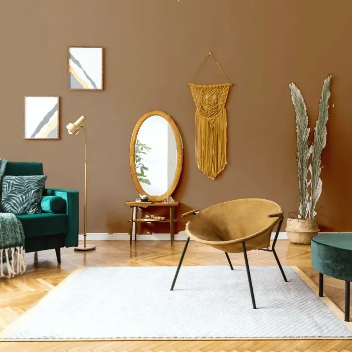 NCS S 5020-Y30R scandinavian living room interior