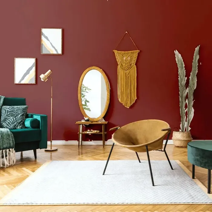 NCS S 5040-Y90R scandinavian living room interior