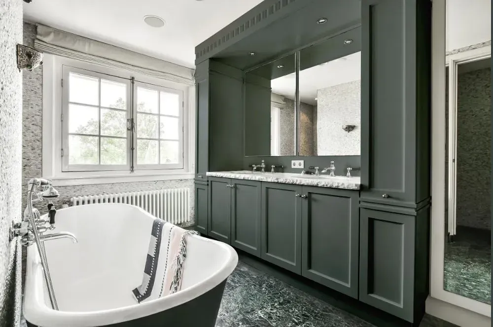 NCS S 6005-B80G victorian bathroom paint