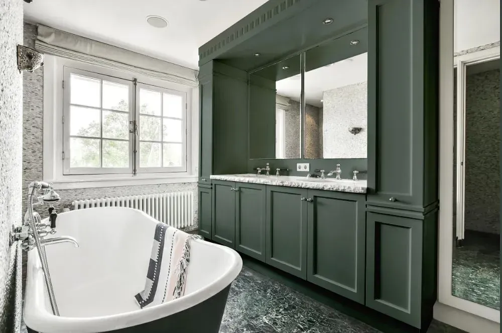 NCS S 6005-G victorian bathroom paint