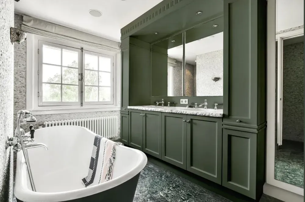 NCS S 6005-G20Y victorian bathroom paint