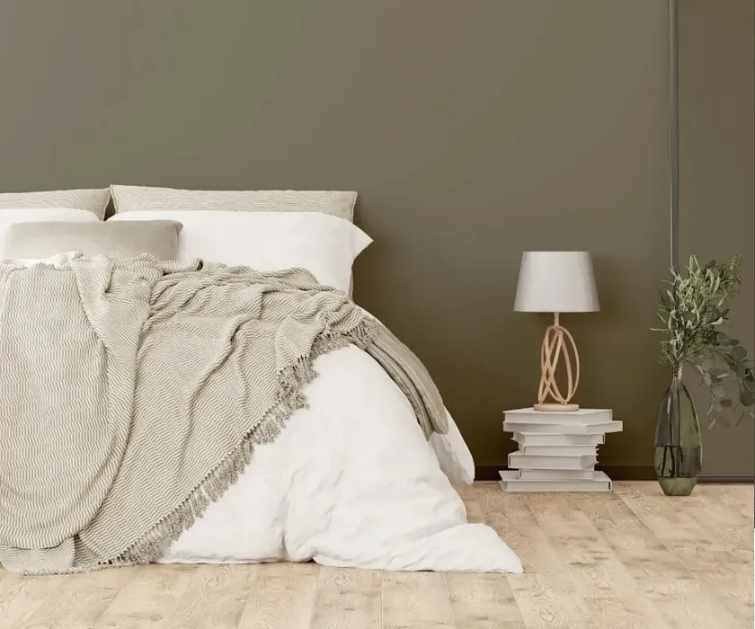 NCS S 6005-G80Y cozy bedroom wall color