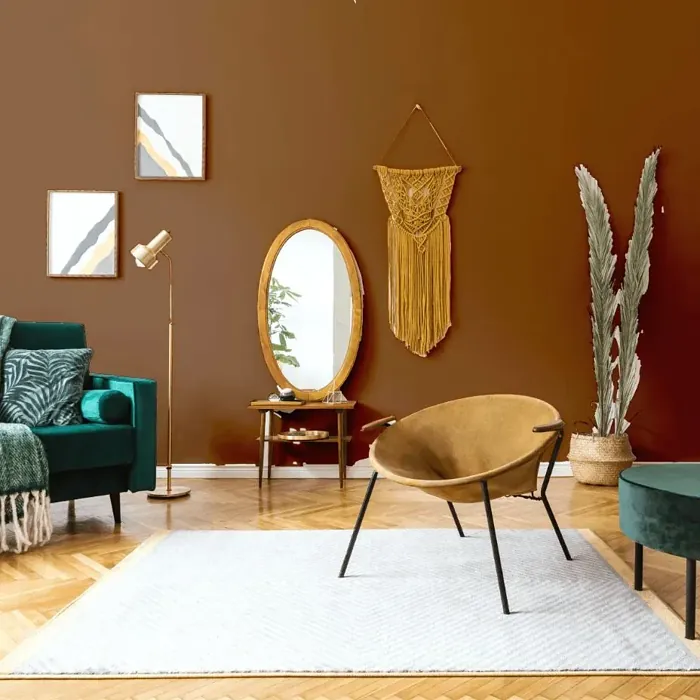 NCS S 6030-Y40R scandinavian living room interior