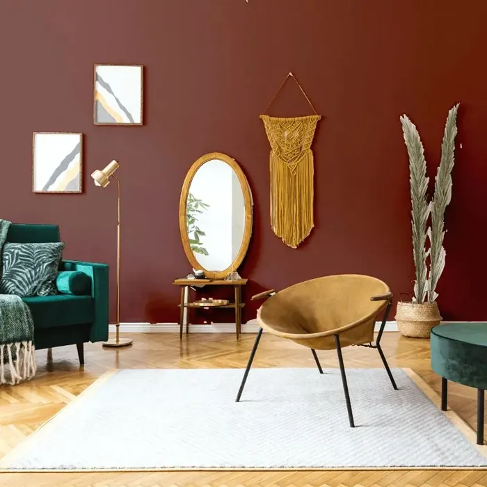 NCS S 6030-Y80R scandinavian living room interior