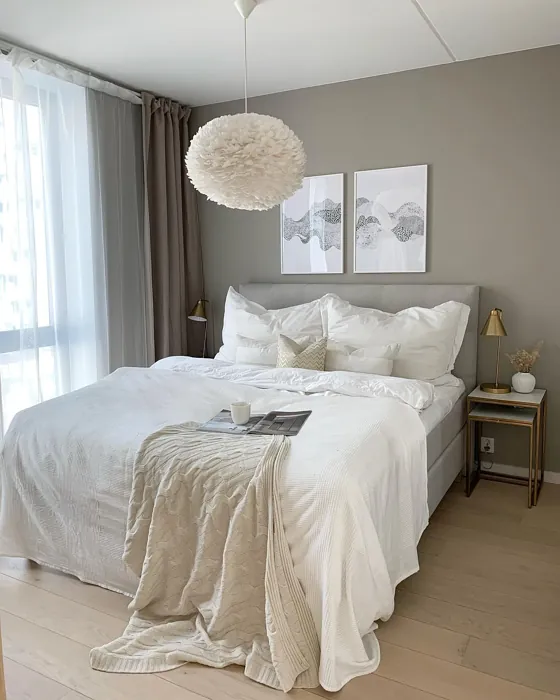 Jotun Sable Stone boho bedroom paint