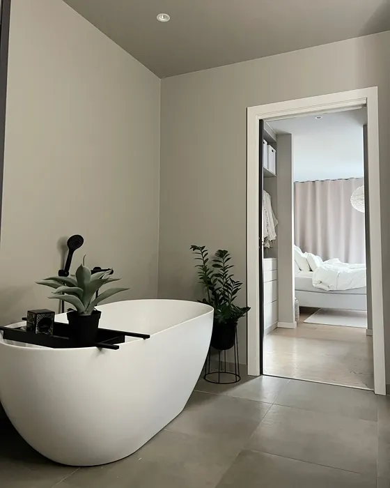 Jotun Kalkgrå minimalist bathroom 