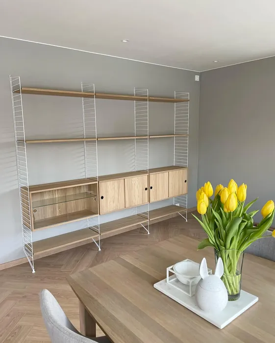 Kalkgrå dining room paint