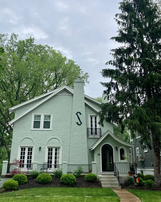 Sherwin Williams Sage house exterior 