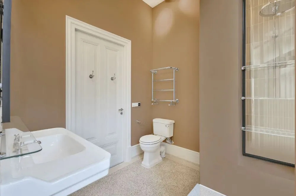 Sherwin Williams Sands of Time bathroom