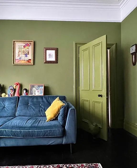 Sap Green living room paint