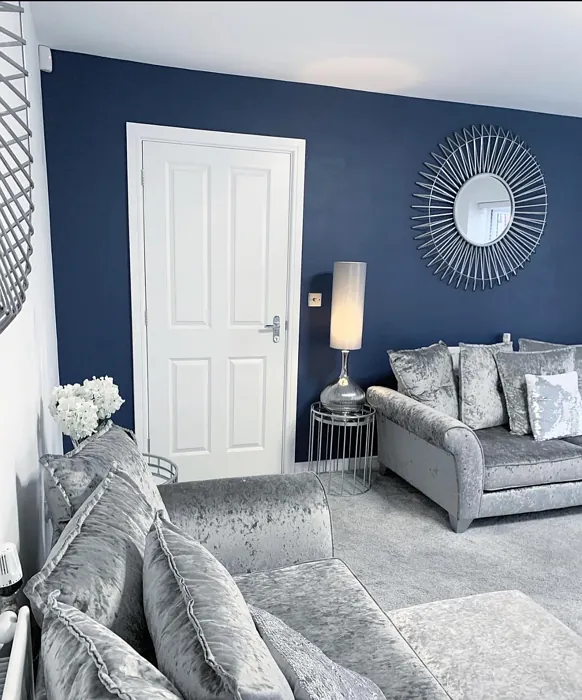 Dulux Sapphire Salute 50BB 08/171 living room accent wall