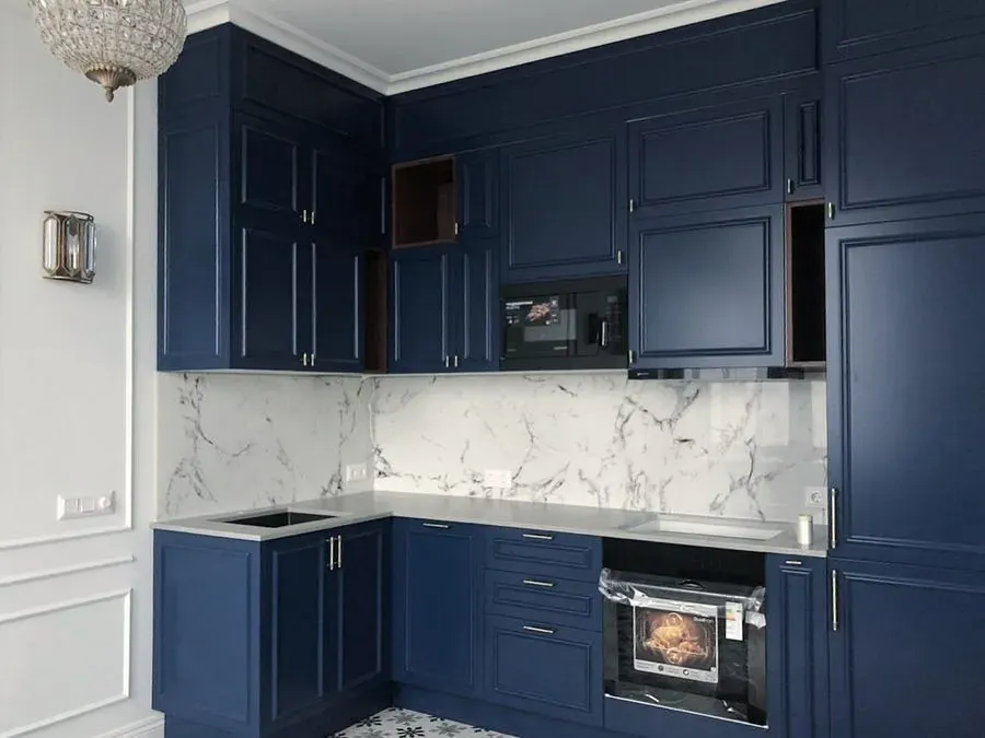 RAL 5003 kitchen cabinets paint review
