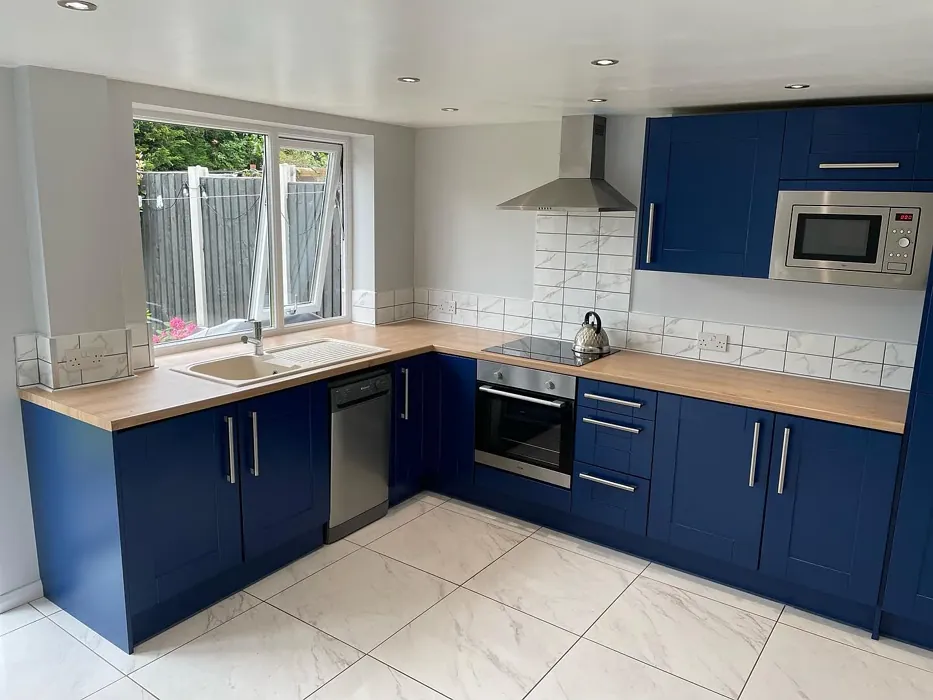 RAL Classic  Sapphire blue kitchen cabinets color