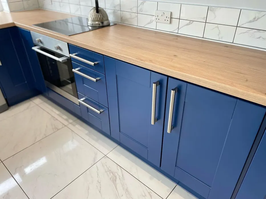 RAL Classic  Sapphire blue kitchen cabinets color review