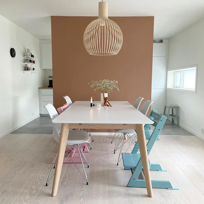 Jotun Savanna Sunset scandinavian dining room color review
