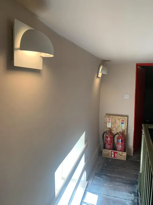 Farrow and Ball Scallop hallway review