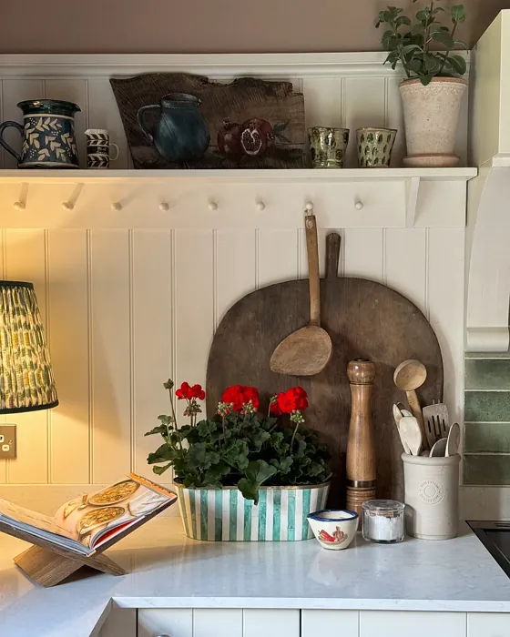 School House White kitchen cabinets color