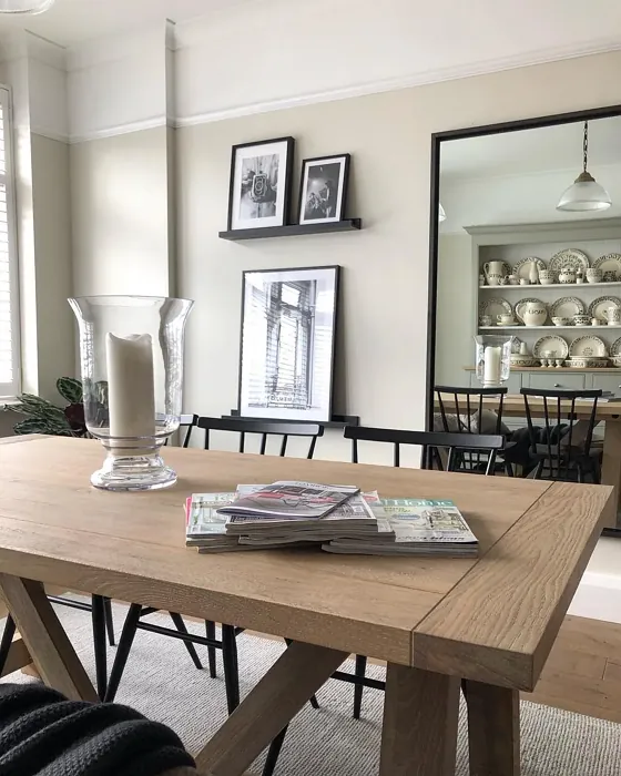 School House White dining room color