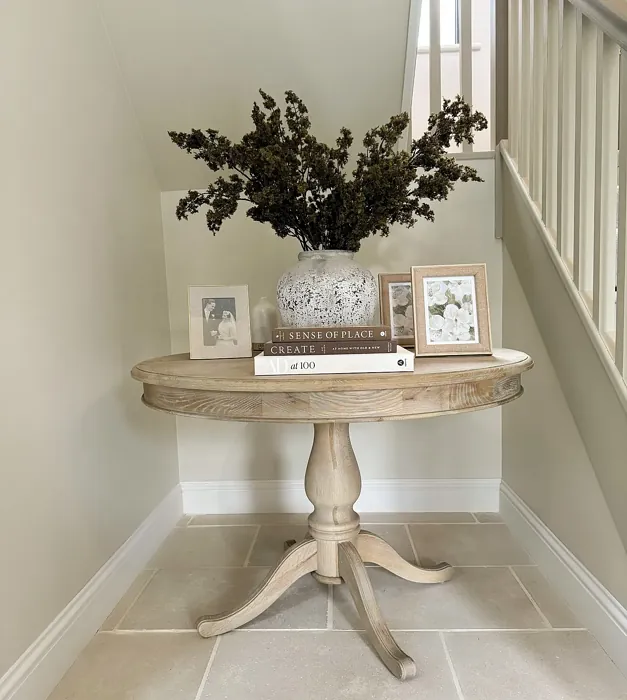 Farrow and Ball School House White hallway color