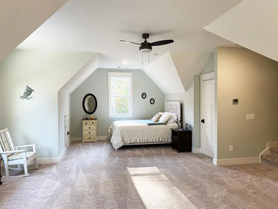 SW Sea Salt bedroom color review