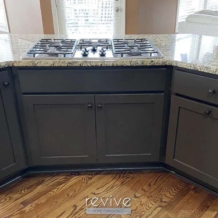 SW 7675 kitchen cabinets color review