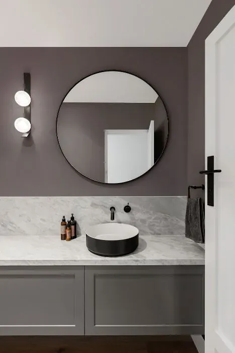 Sherwin Williams Sensuous Gray minimalist bathroom