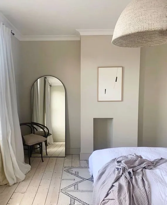 Farrow and Ball Shaded White 201 bedroom