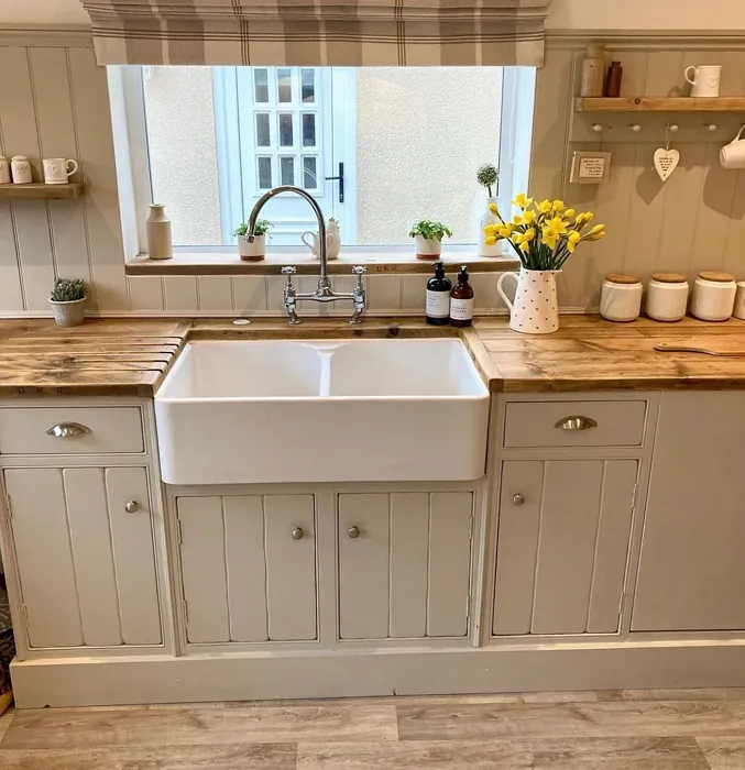 Farrow and Ball Shaded White 201 kitchen cabinets