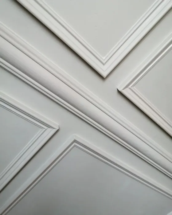 Farrow and Ball Shaded White 201 wall panelling